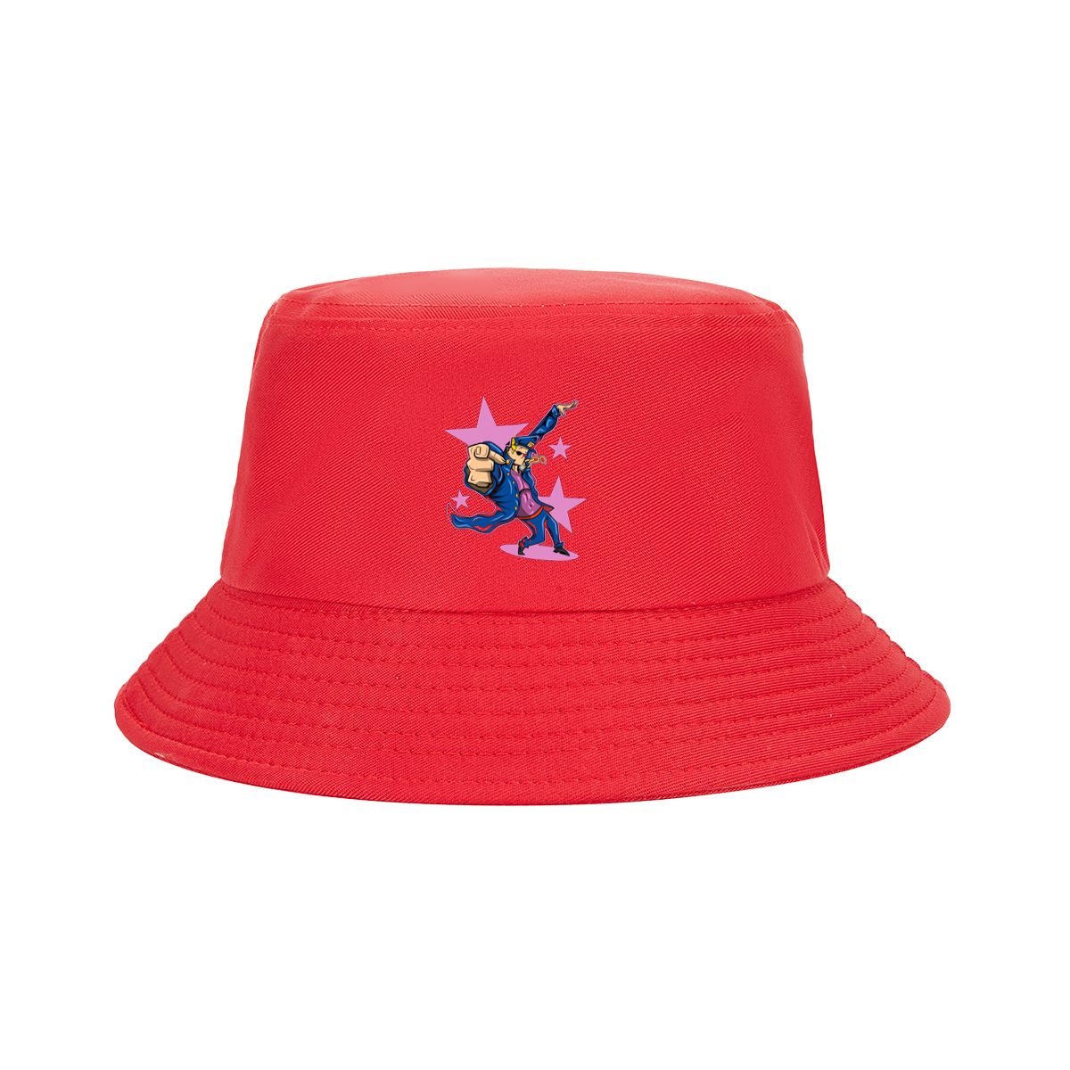 Gangster Mickey in Blue Coat and Hat, Dancing with Stars Background - Fisherman's Hat