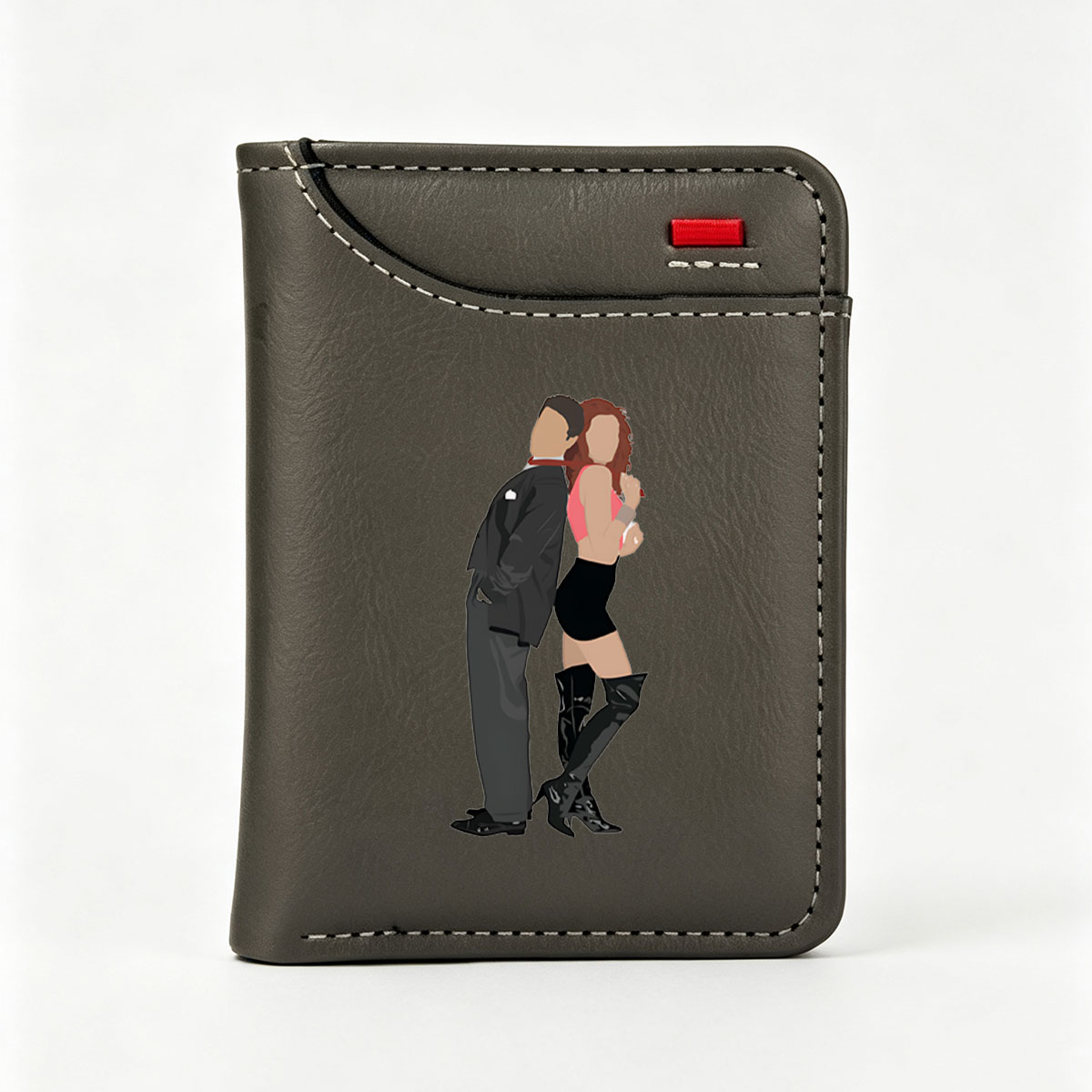 Couple in Formal Attire Dancing Together - Vertical Style Wallet