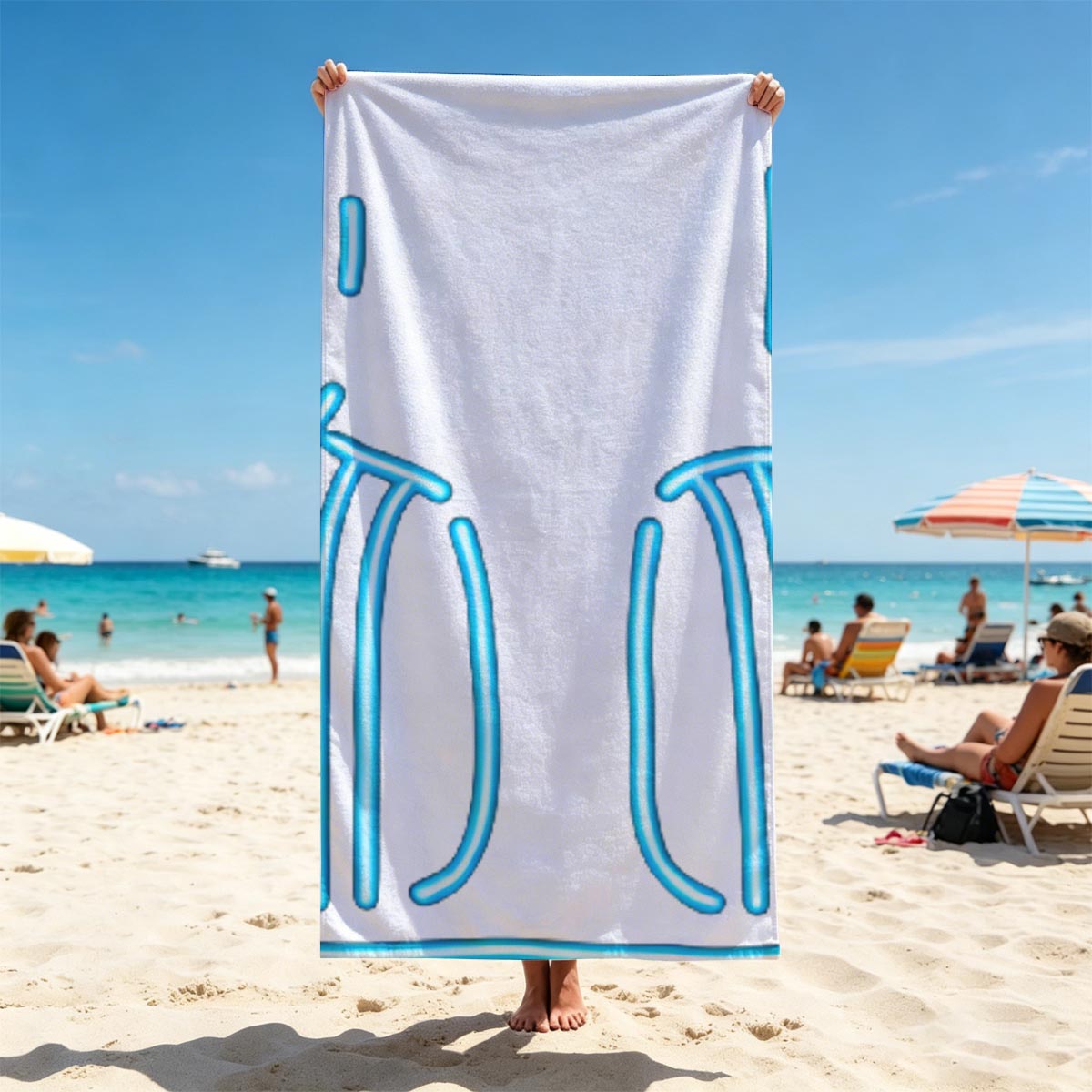 Daft Punk DJ Performance Outline - Beach towels
