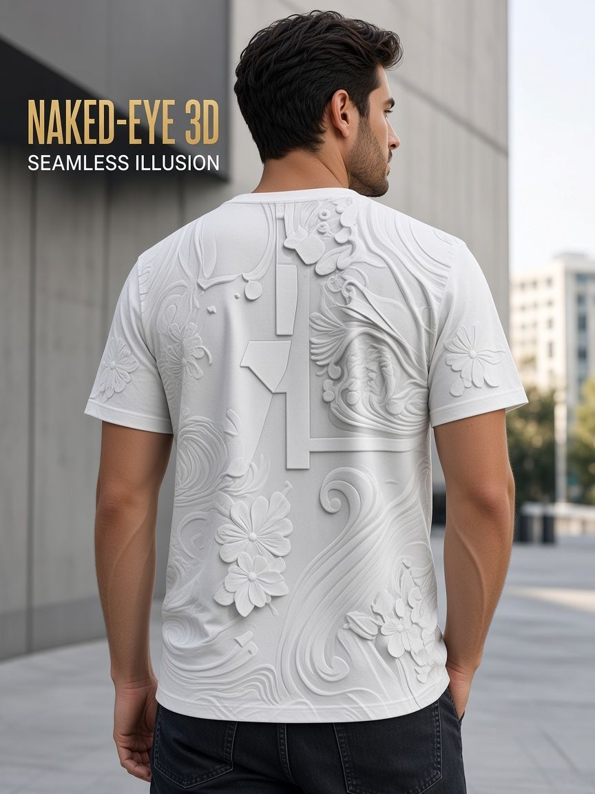 Japanese Samurai Armor 3D Optical Illusion Graphic Tee Breathable Athletic Mesh T-Shirt Casual Sports Wear