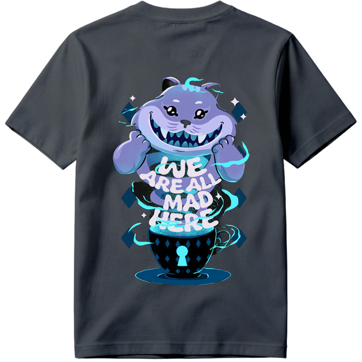 Alice in Wonderland: Cheshire Cat in Tea Cup - Tee