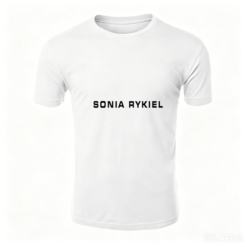 Unisex Classic T-Shirt with Sonia Rykiel Outline Logo Print | Casual Wear for Everyday, Travel, and Urban Lifestyle | Perfect for Fashion Lovers and Trend-Seekers