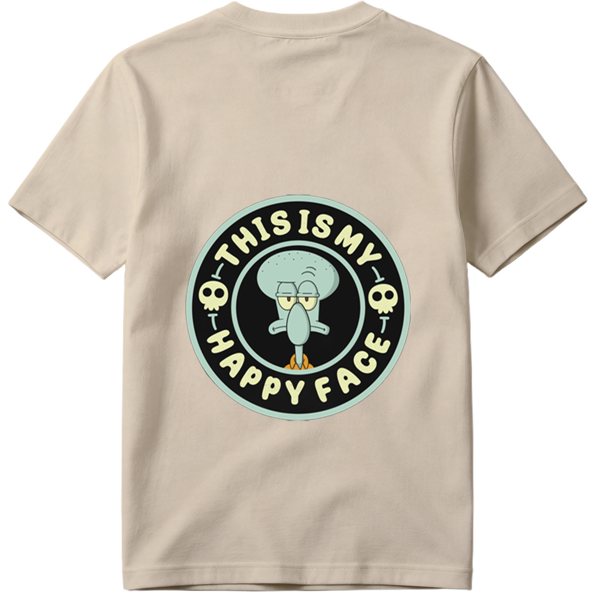 Squidward This Is My Happy Face - Tee