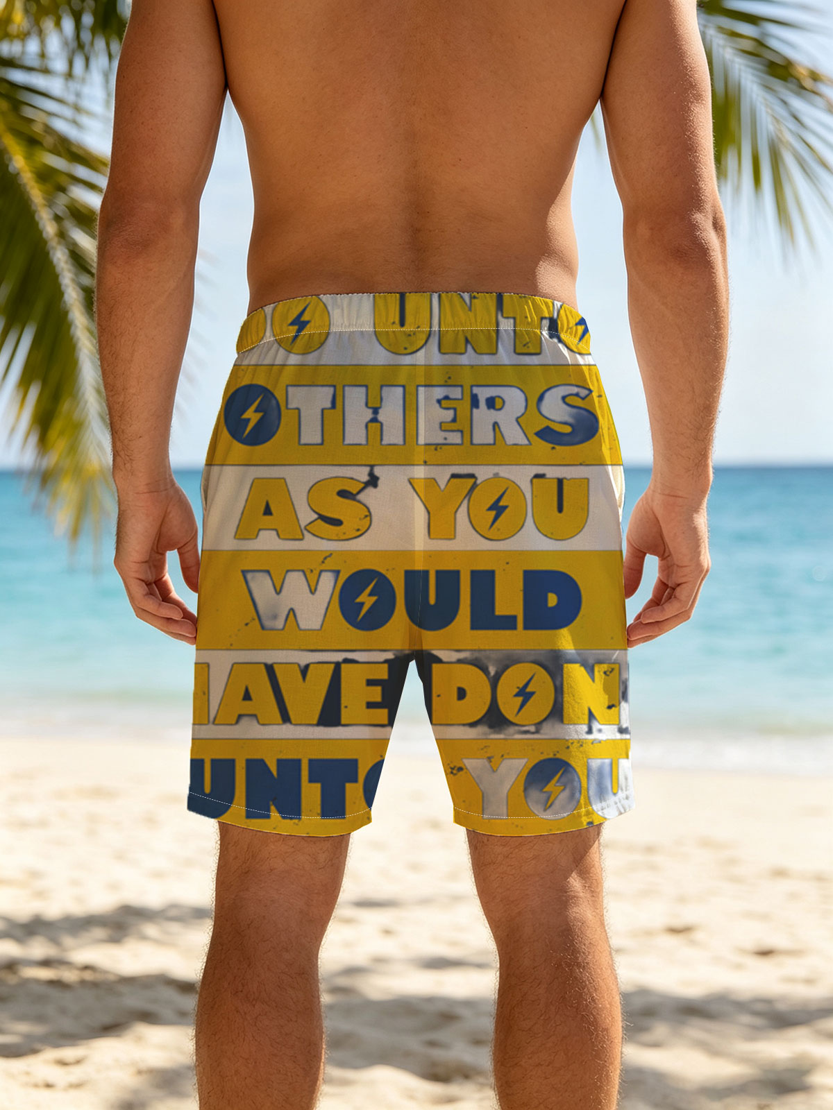 Do Unto Others As You Would Have Done Unto You -  Beach shorts