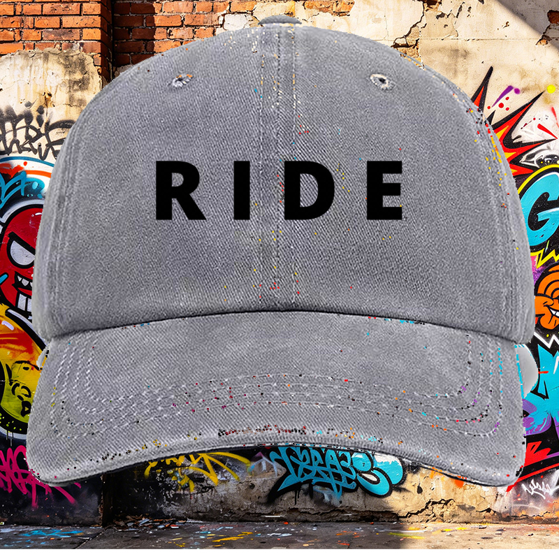 Men's Printed Washed Cap with 