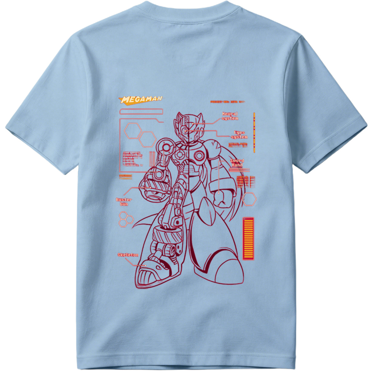 Megaman Zero: Project Zero 1593 Technical Blueprint - Tee