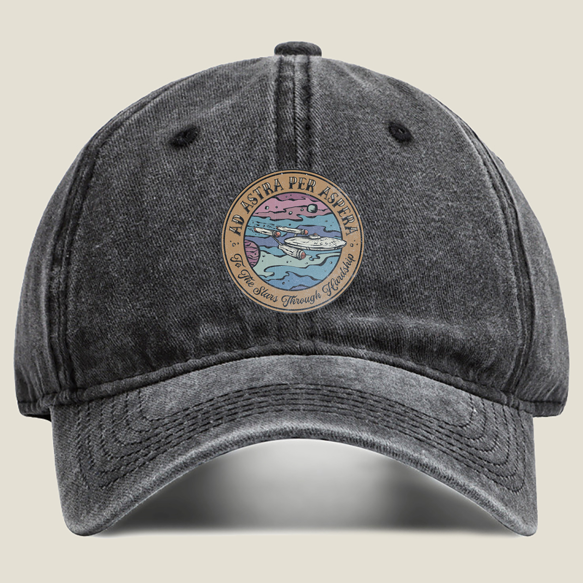 Star Trek: To the Stars Through Hardship - Washed Denim - Baseball Cap