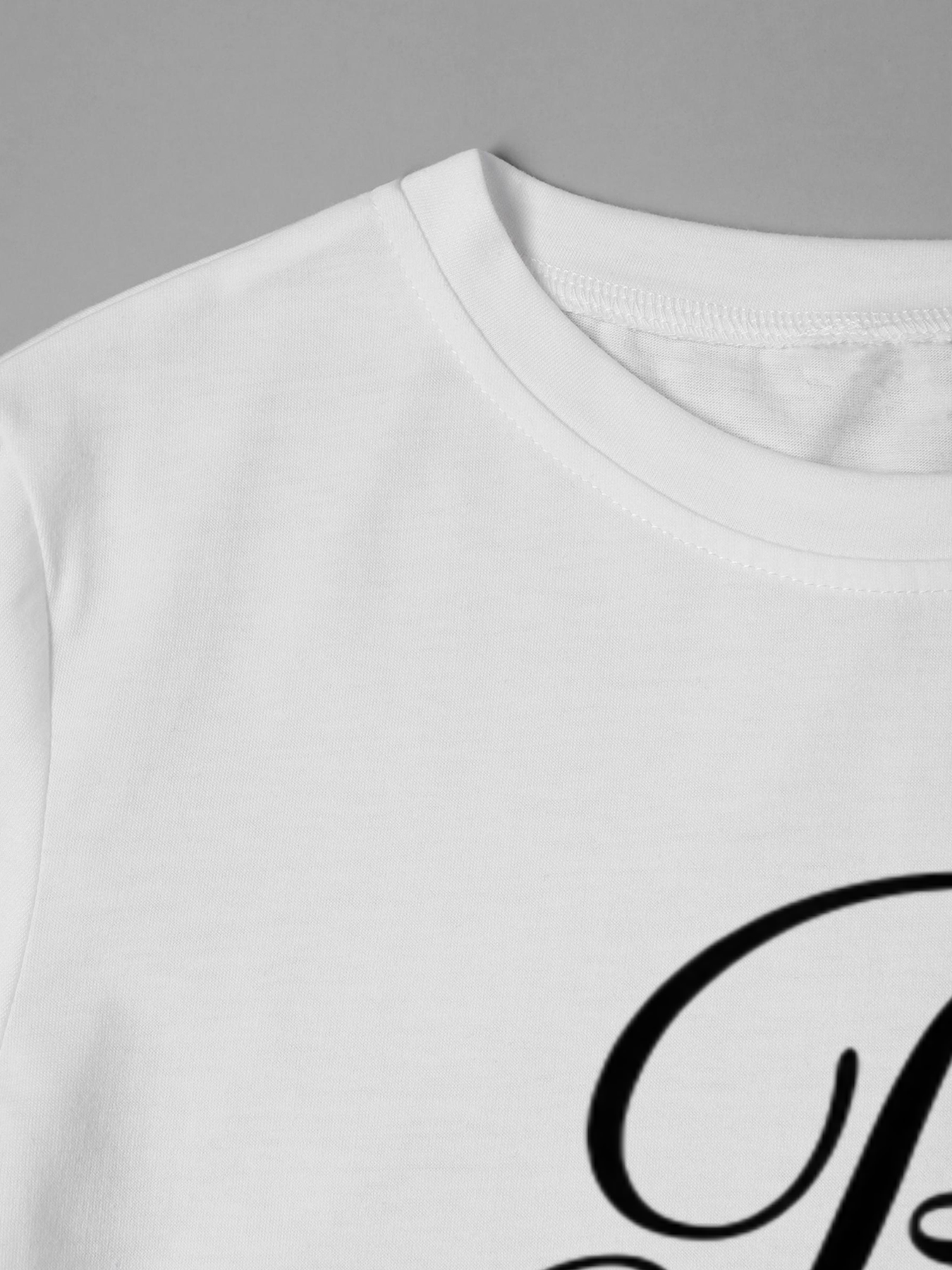 Men's Big Sis Printed T-Shirt Casual Round Neck Summer Lightweight Breathable Short Sleeve Tee for Family Outings and Everyday Wear Adult Unisex Style