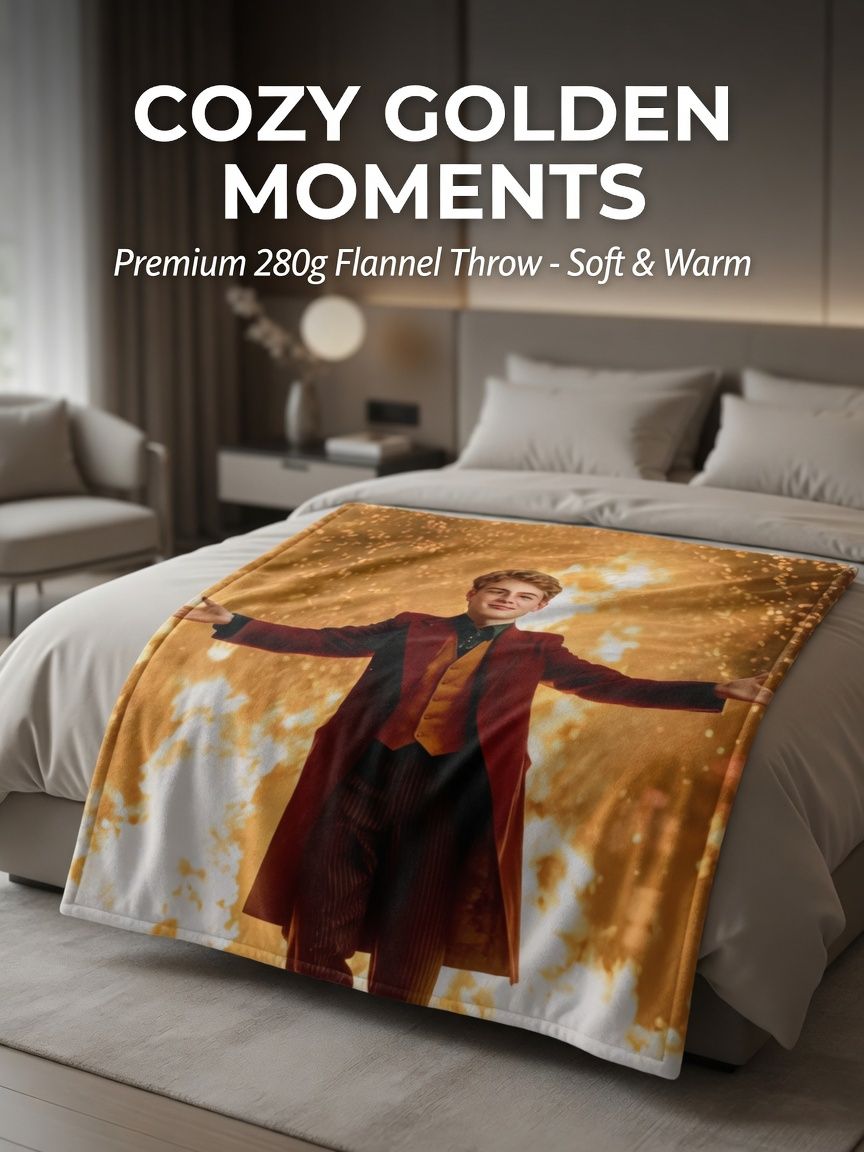 Custom Photo Face Blanket Personalized Flannel Fleece Throw Soft Anti-Pilling Cover for Bed Sofa Couch Ideal Gift