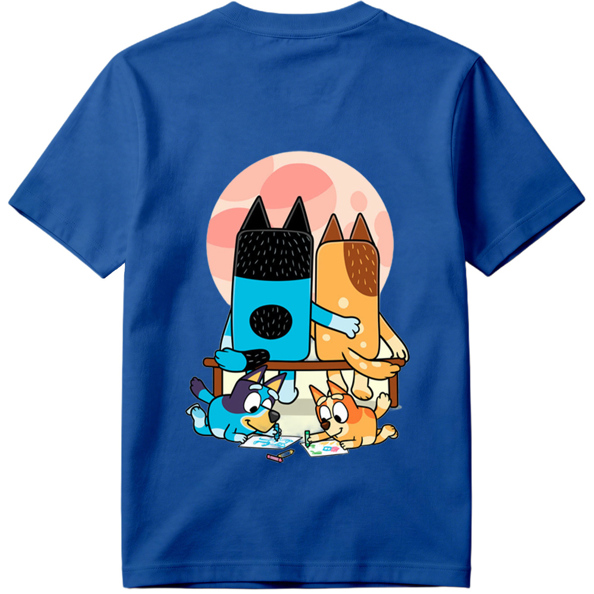 Bluey and Bingo Drawing with - Tee