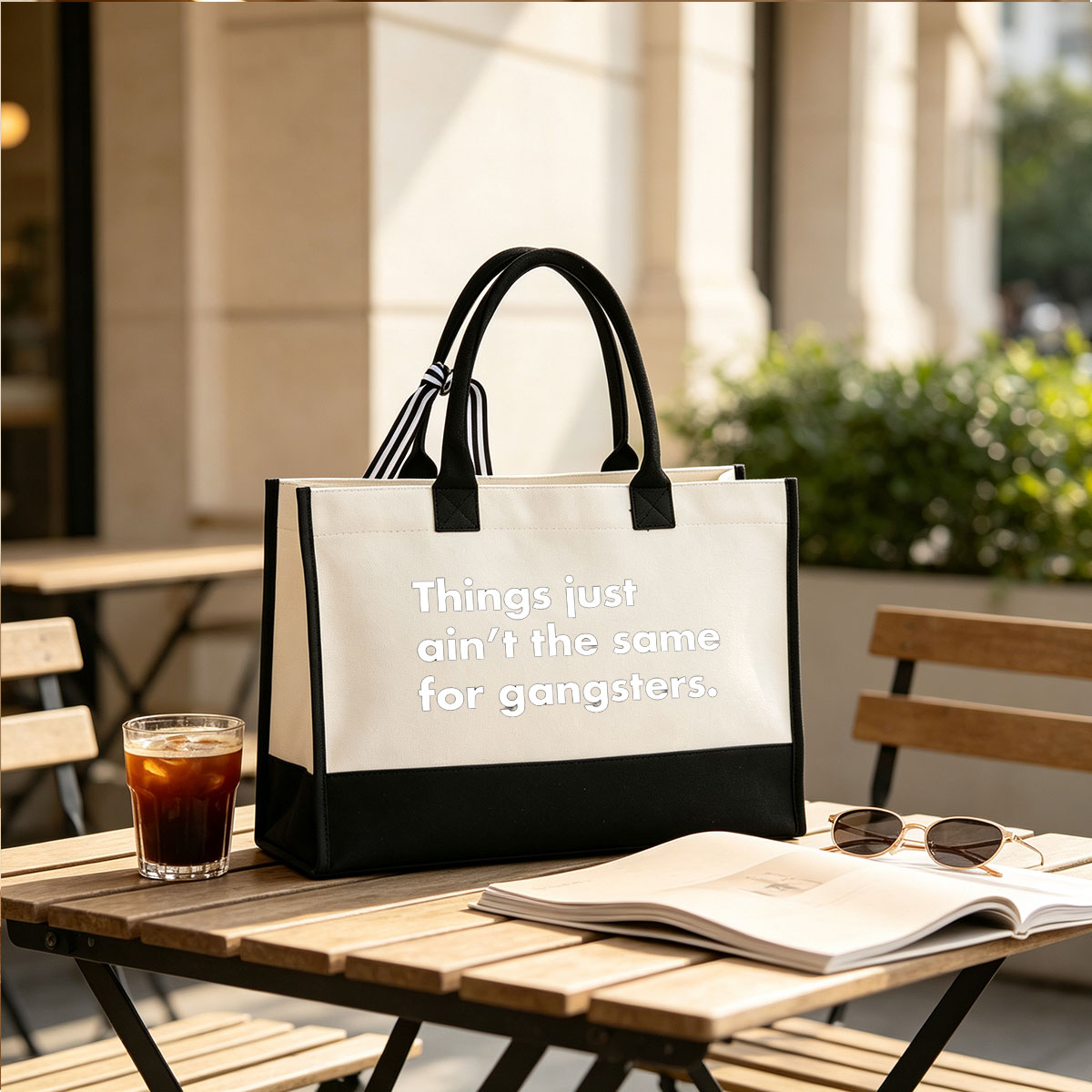 Gangsters: Things Ain't the Same - Canvas patchwork gift tote bag