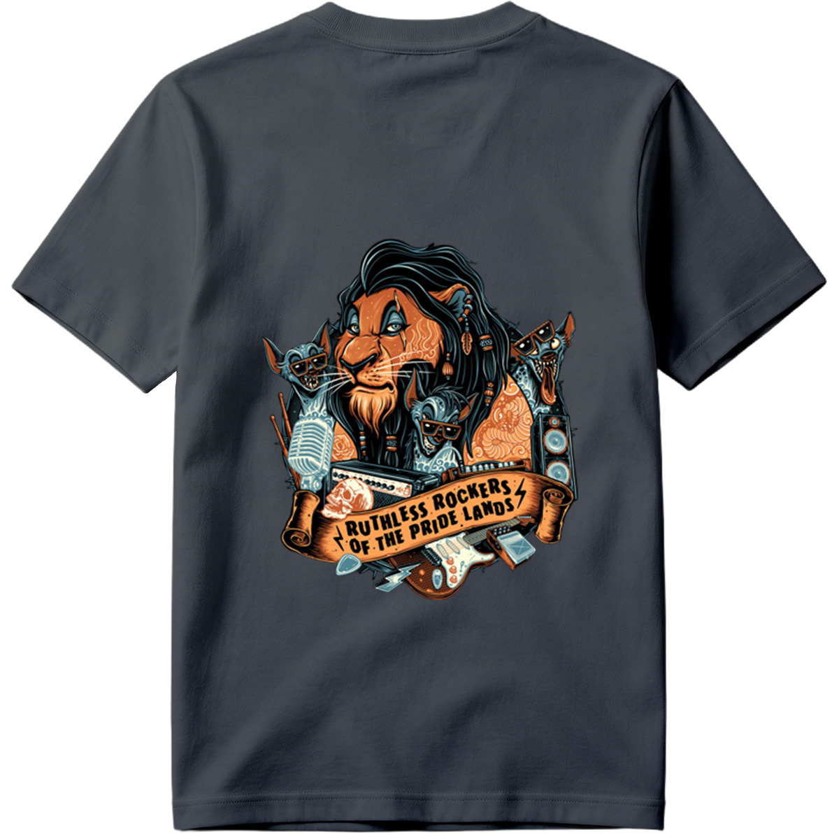 Ruthless Rockers of the Pride Lands: Lion, Hyena, and Meerkat Band - Tee
