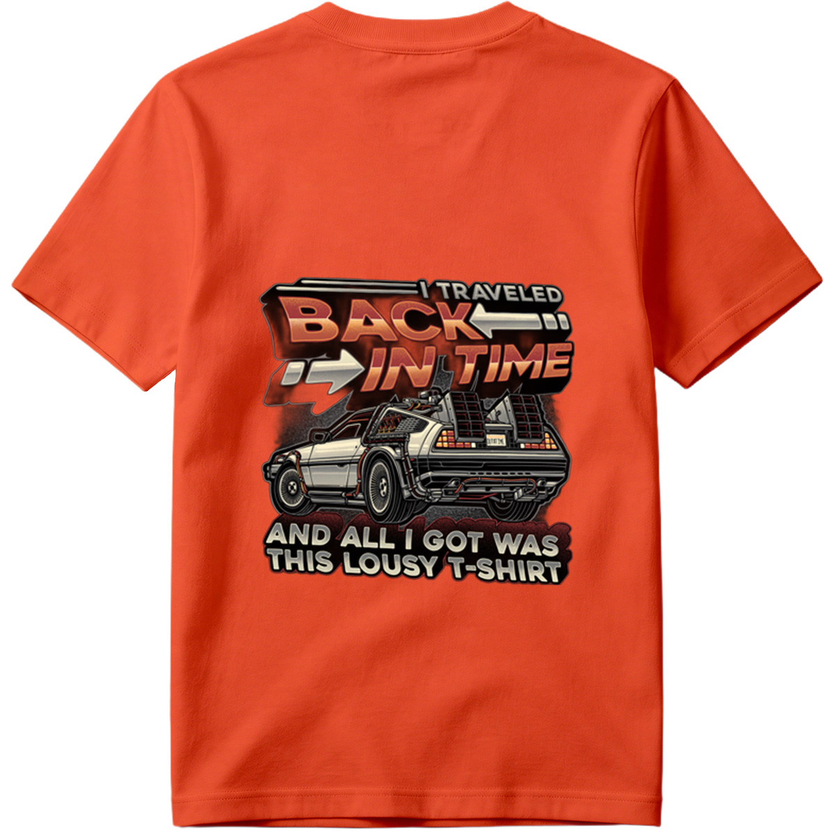 Back to the Future - DeLorean Time Machine T-Shirt - Tee