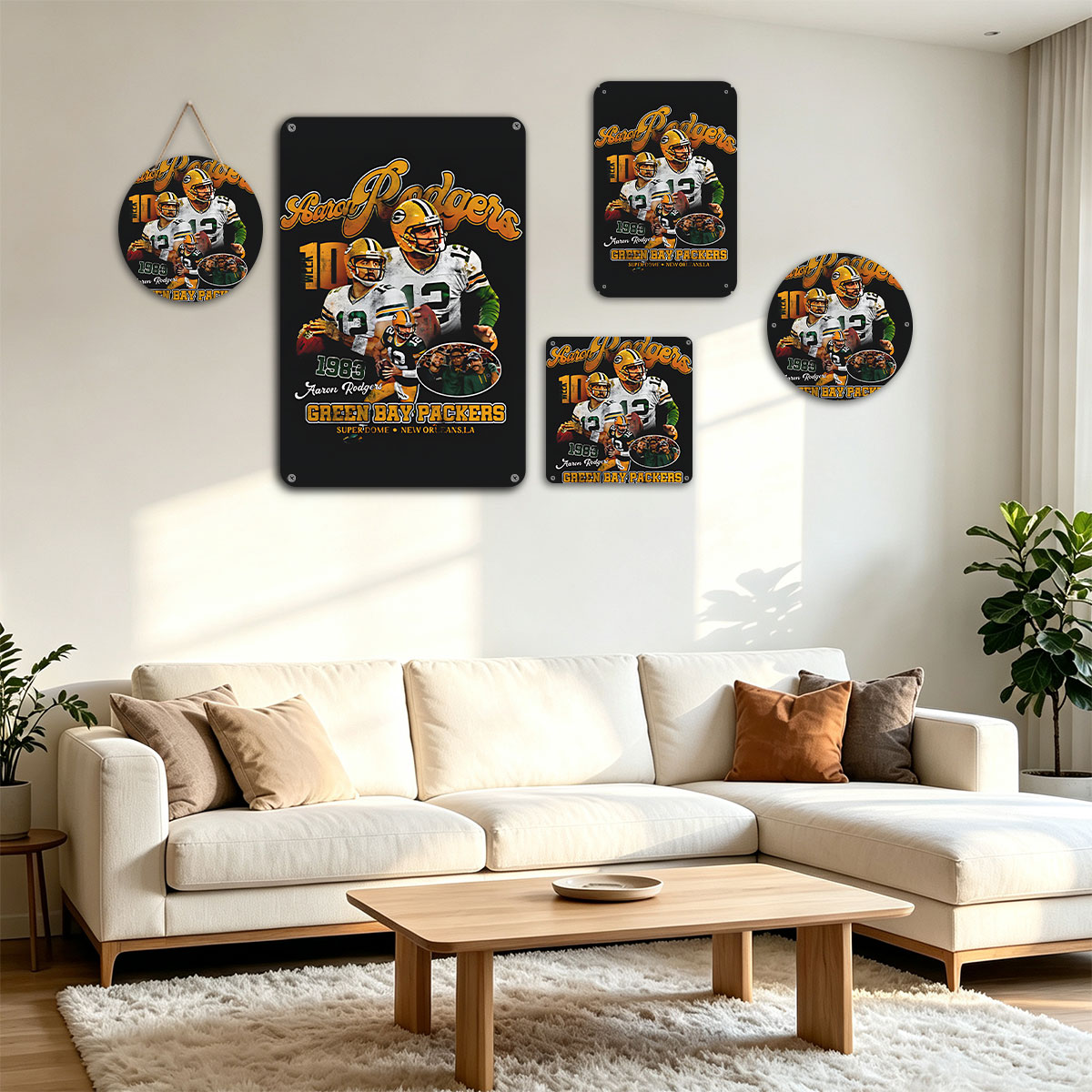 Aaron Rodgers #12 Green Bay Packers Super Bowl XLV Champions 2011 - painting