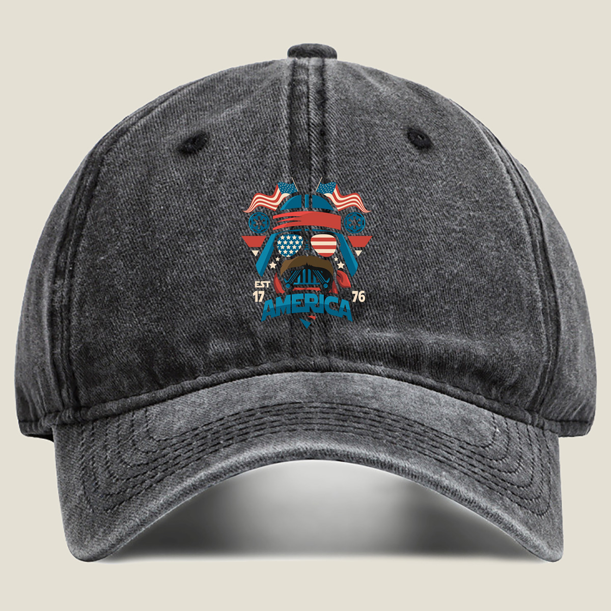 Star Wars: Darth Vader America 1776 - Washed Denim - Baseball Cap