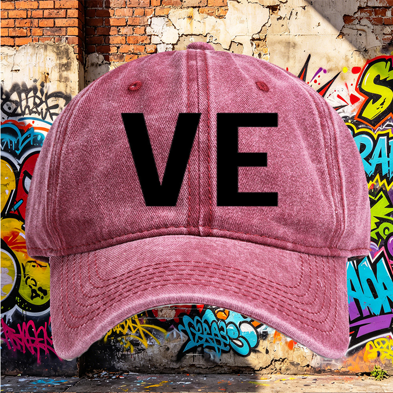 Unisex Classic Washed Cotton Hat with Minimalist 