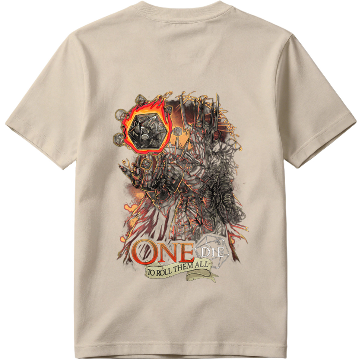 One Die to Roll Them All: D&D Inspired Fantasy Art - Tee