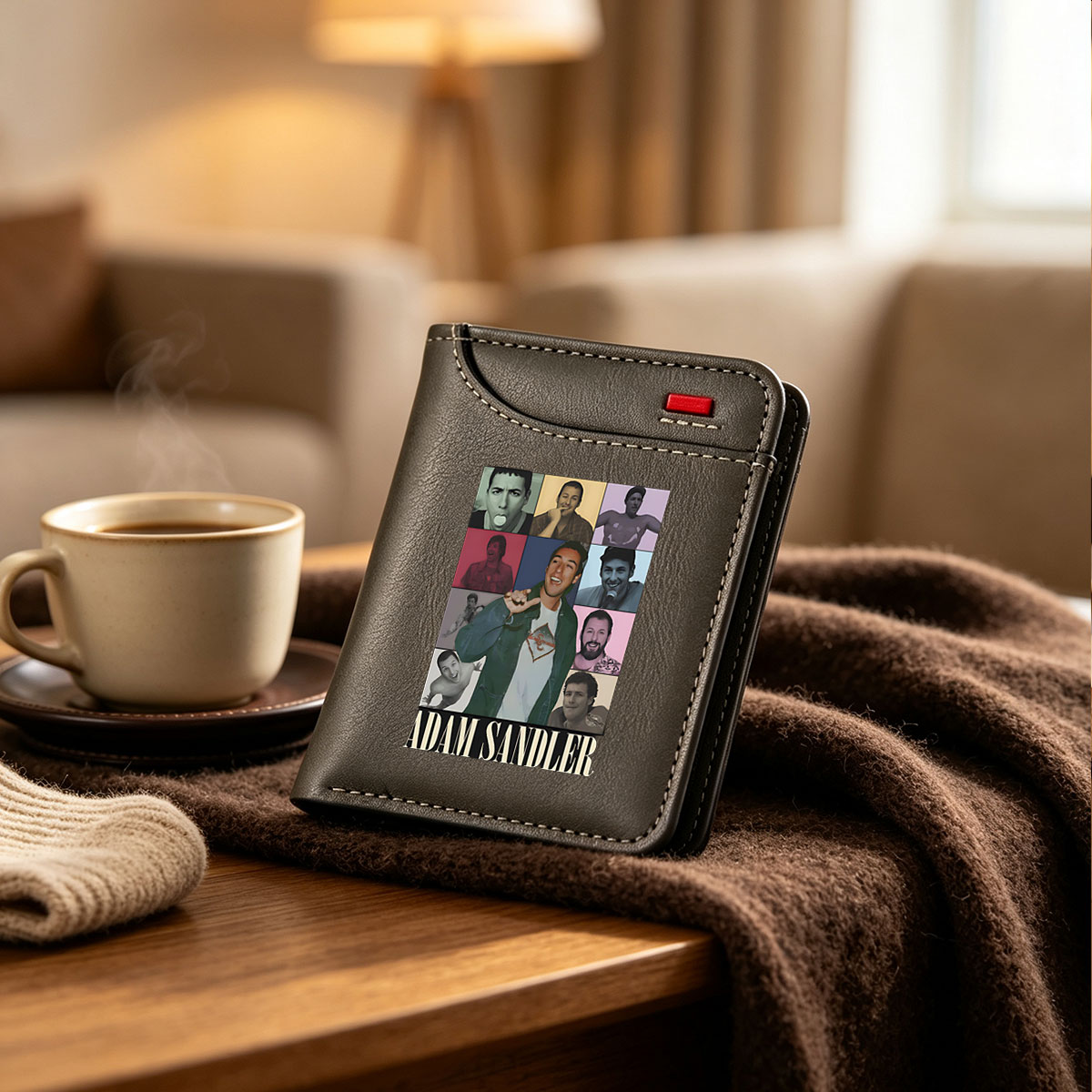 Adam Sandler: A Collage of Iconic Moments and Expressions - Vertical Style Wallet