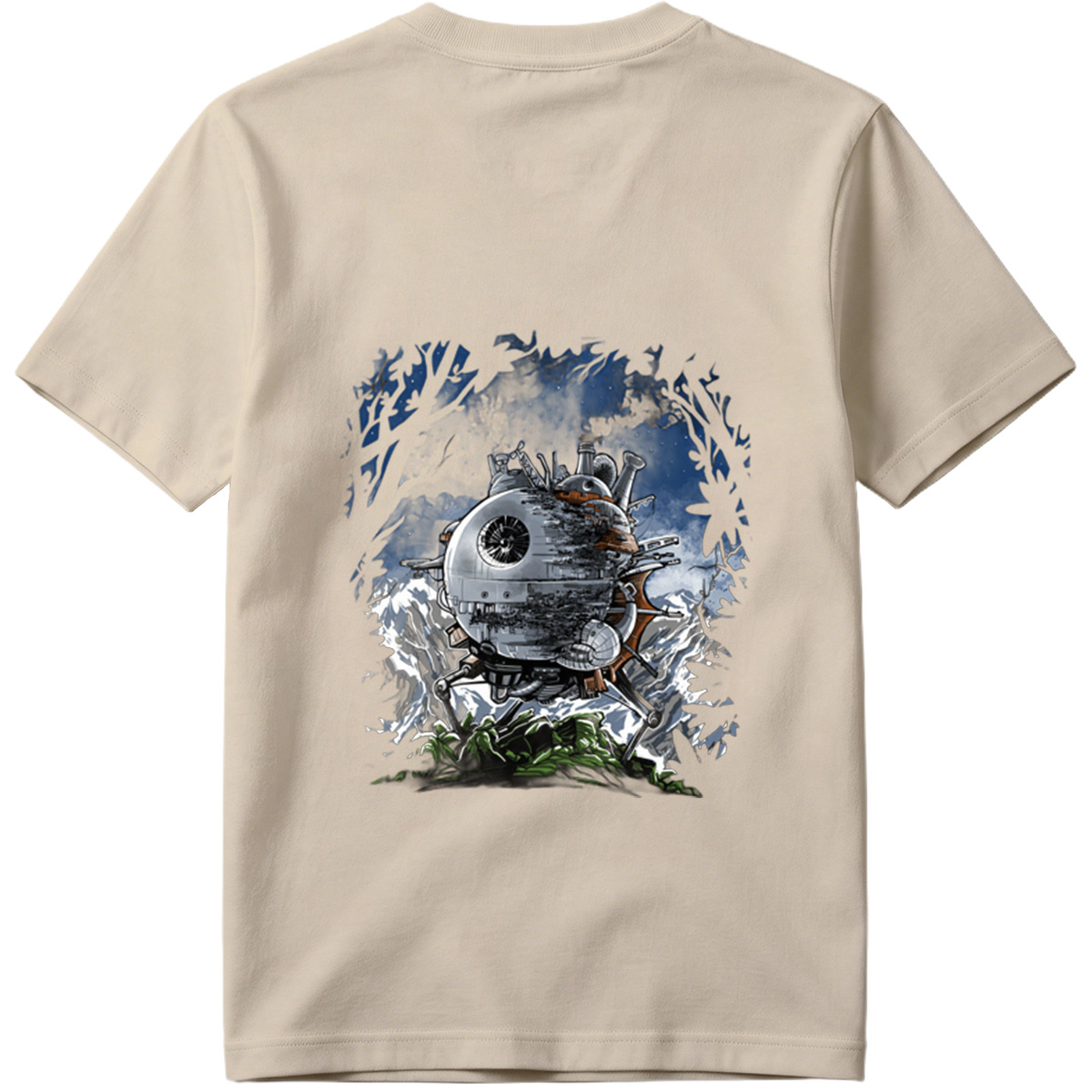 Steampunk Death Star in the Forest - Tee