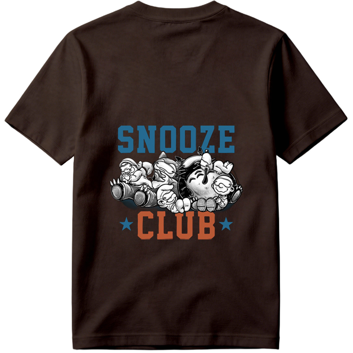 Snooze Club: Mickey, Minnie, Donald, Goofy, and Pluto Sleeping Together - Tee