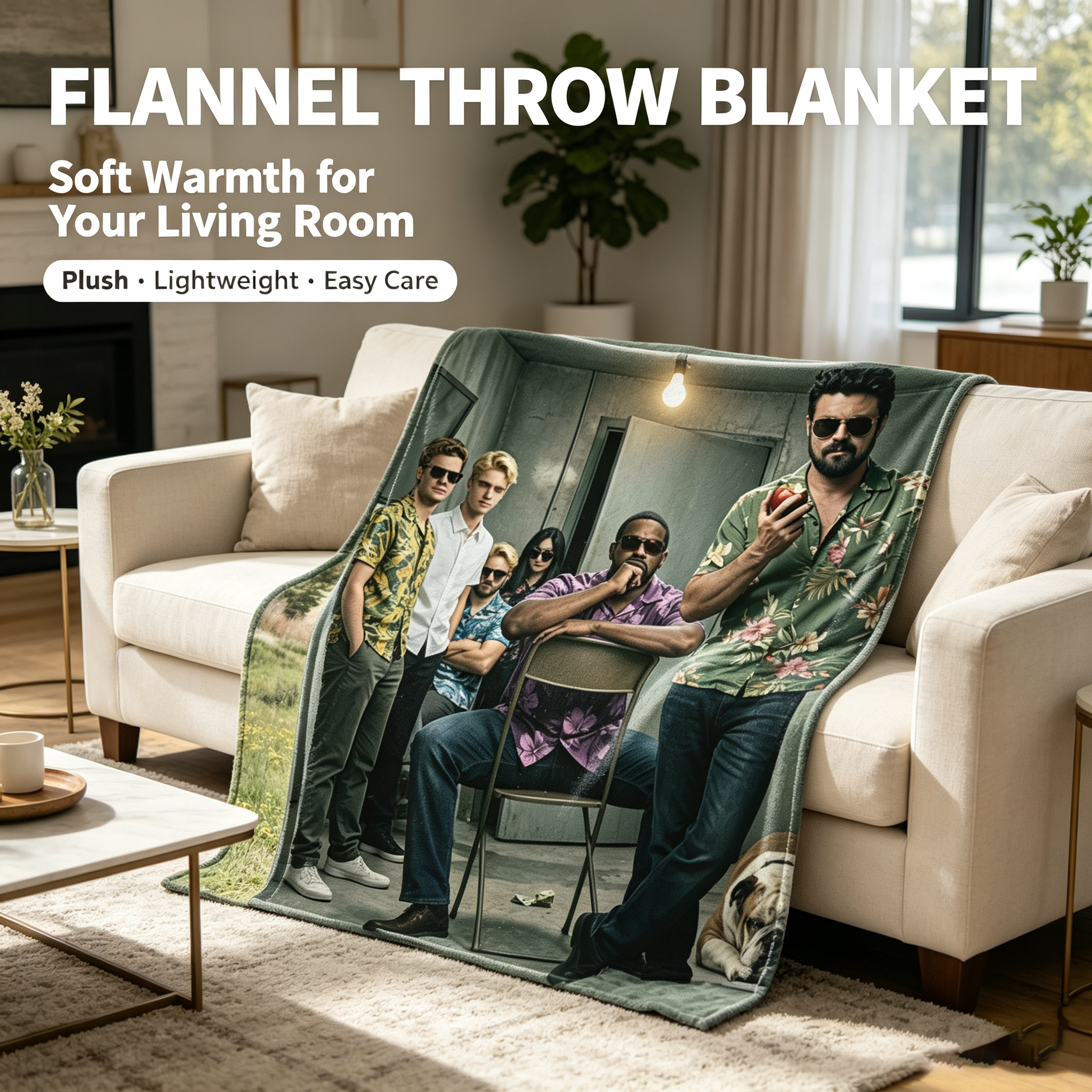 Custom Face Blanket Featuring The Boys from the Hit Series 
