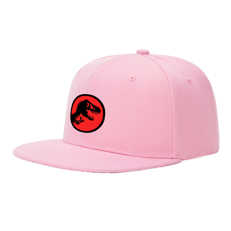 Flat Brim Baseball Cap T Rex Silhouette Red Circle Print Streetwear Underground Skate Style Basketball Court Skate Park Urban Outfit for Skaters Rappers Streetwear Enthusiasts