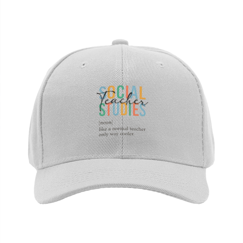 1pc New Baseball Cap Social Studies Print Unisex Adjustable Hat for Outdoor Activities Adults and Teens