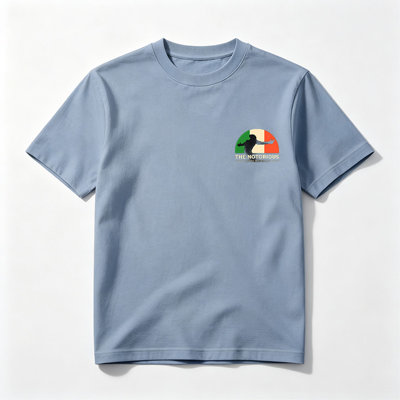 The Notorious Conor McGregor: Irish MMA Champion Silhouette - Tee