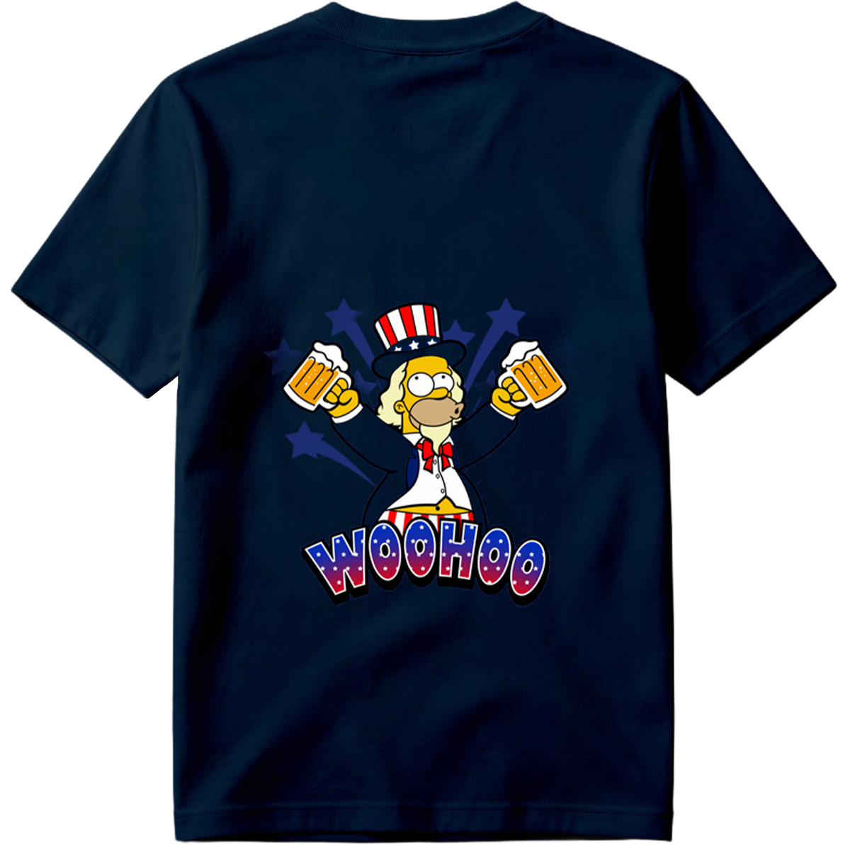 Simpsons Uncle Sam Woohoo - Tee
