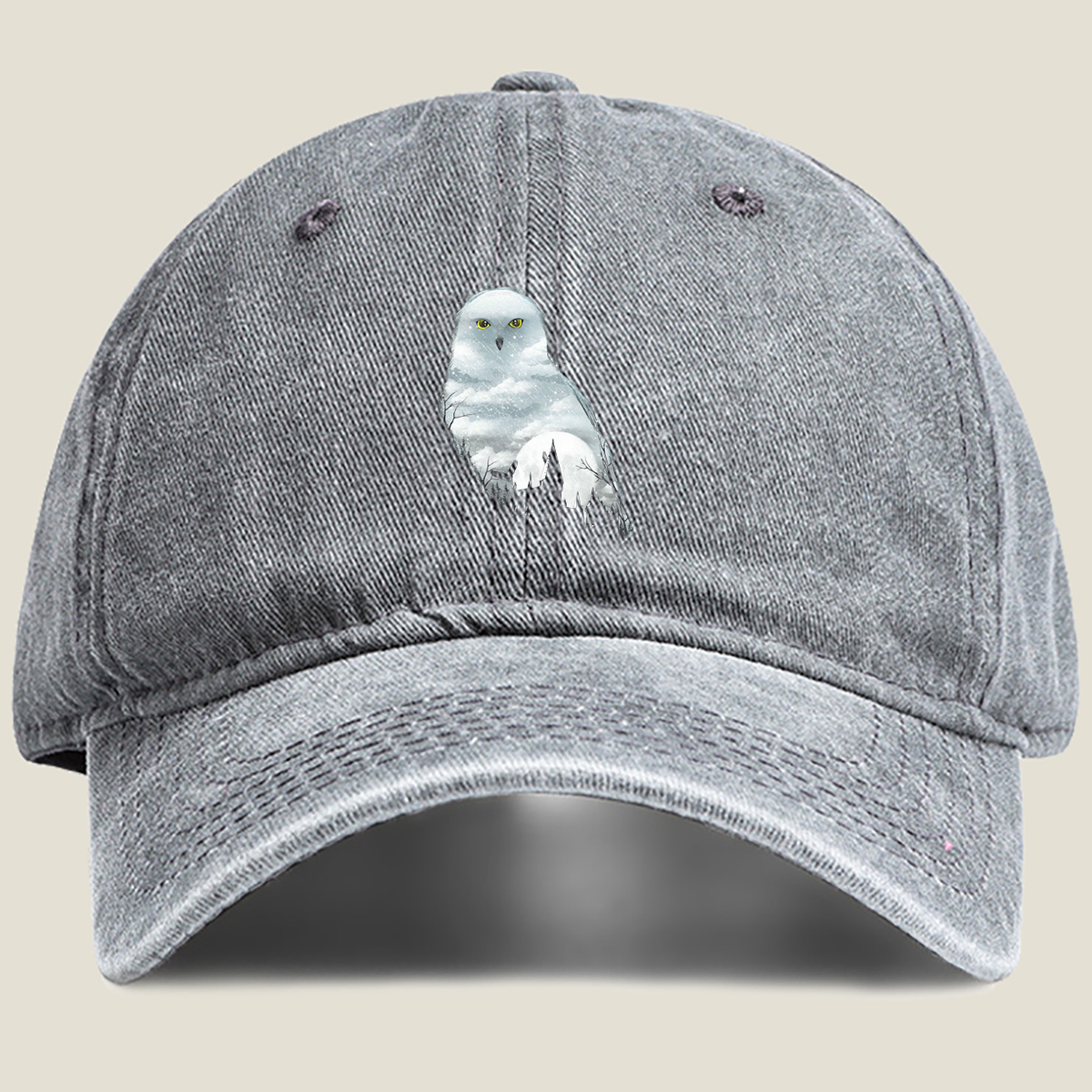 Harry Potter - Hedwig and Hogwarts - Washed Denim - Baseball Cap