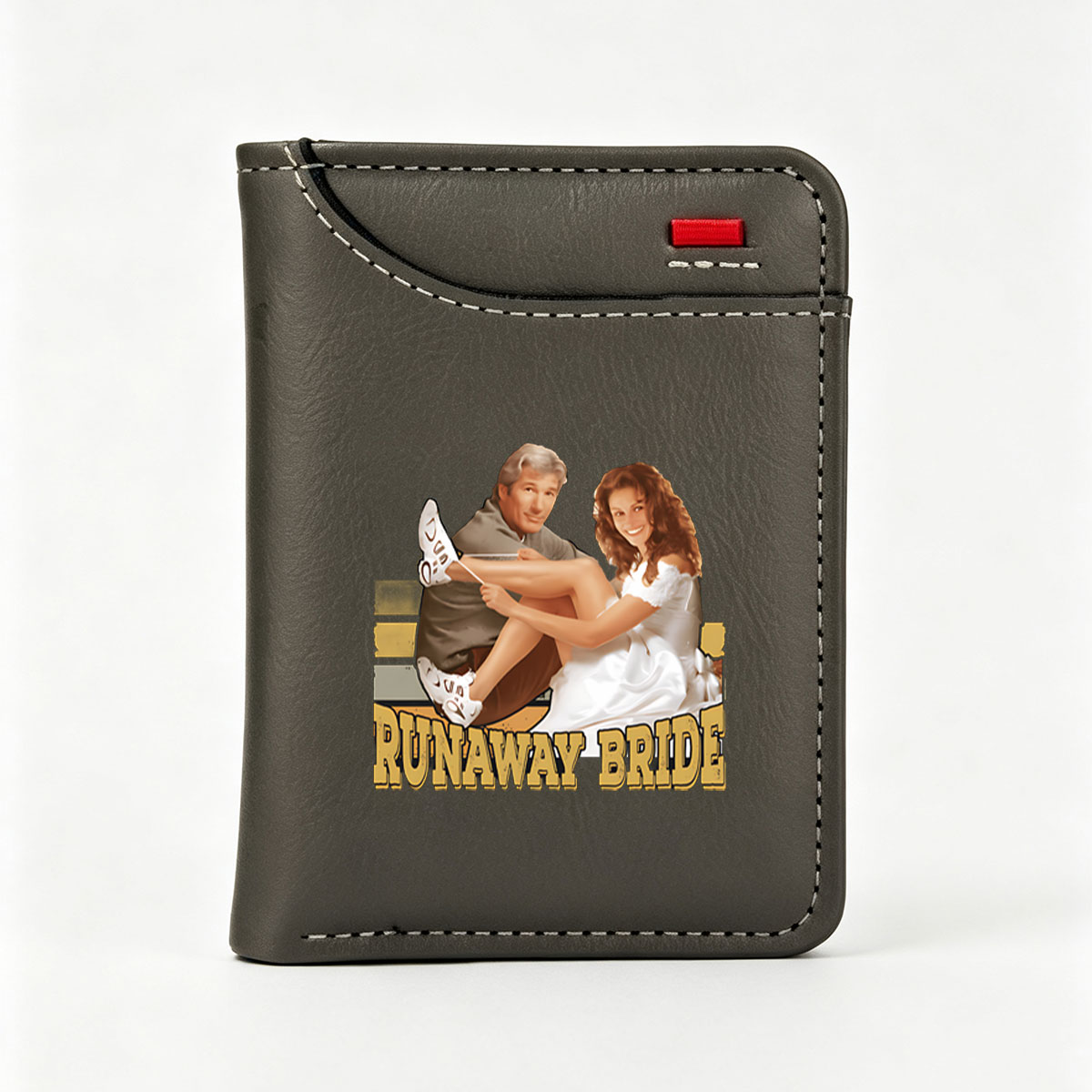 Runaway Bride: Richard Gere and Julia Roberts in Romantic Comedy Classic - Vertical Style Wallet