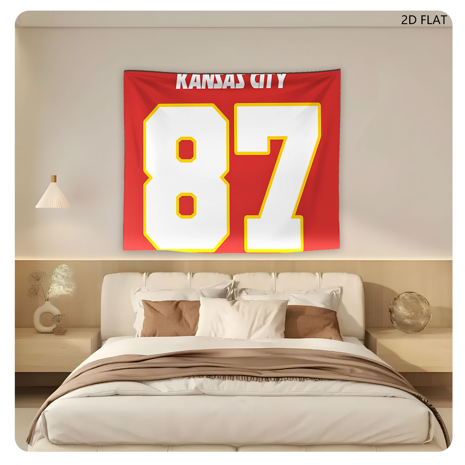 Kansas City 87 Jersey Number - Tapestry