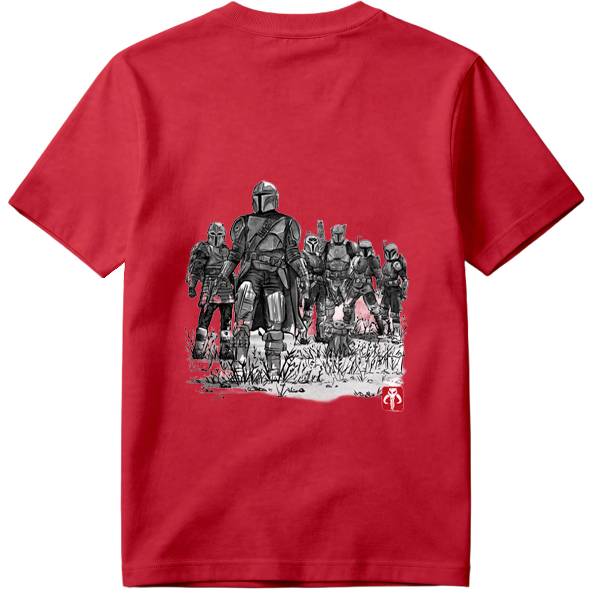 The Mandalorian and the Child with Clan of Mandalorians - Tee