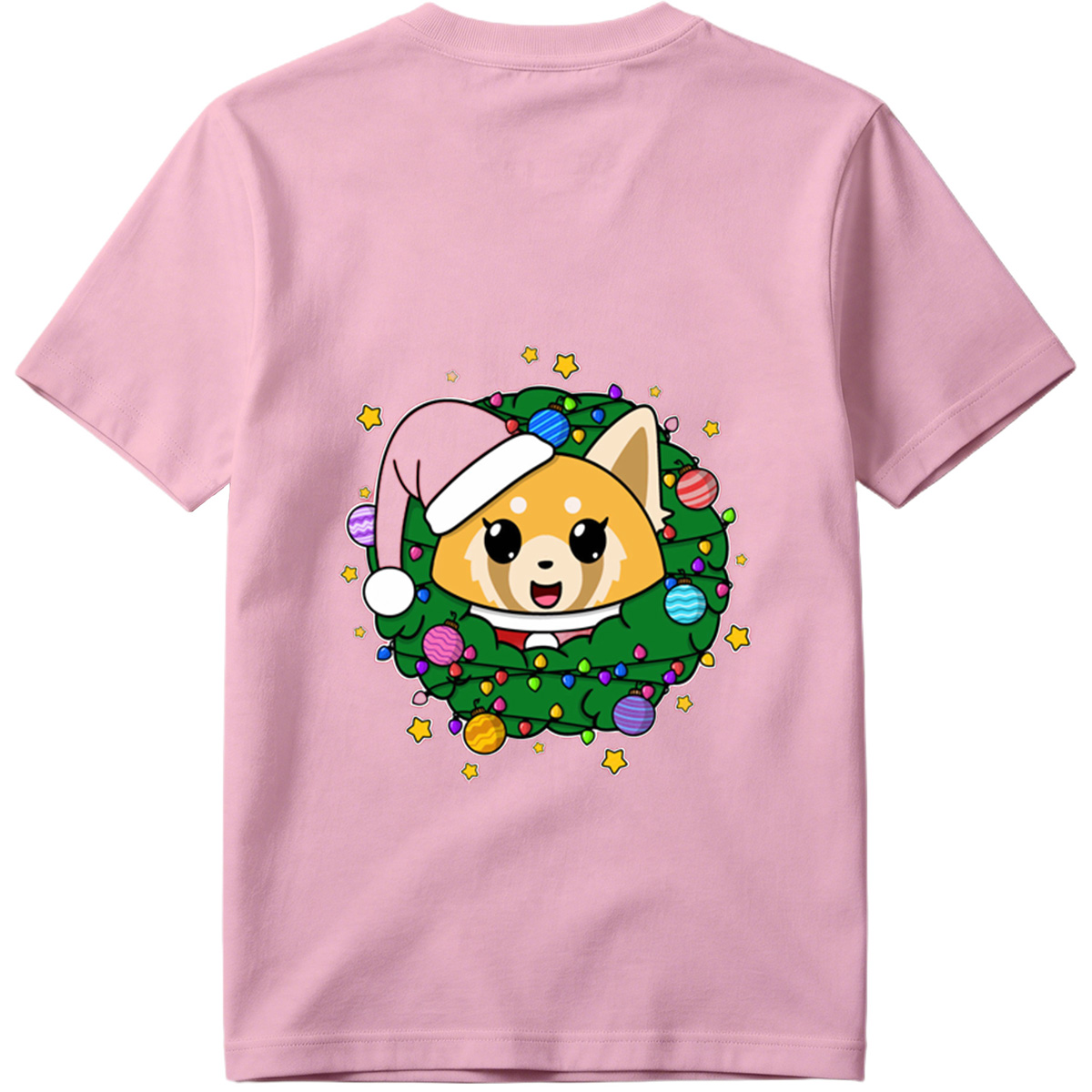 Chibi Dog in Christmas Wreath - Tee