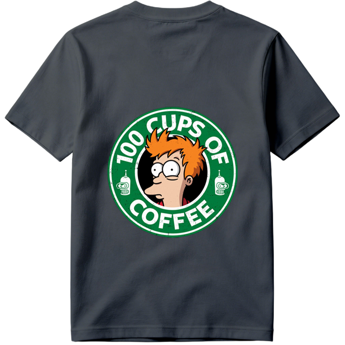 Futurama: Fry and Bender - 100 Cups of Coffee - Tee