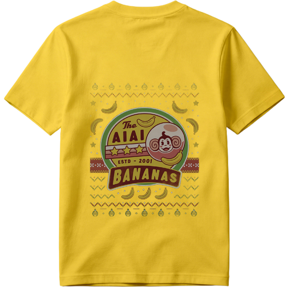 The AIAI Bananas - Monkey and Banana Logo Design - Tee