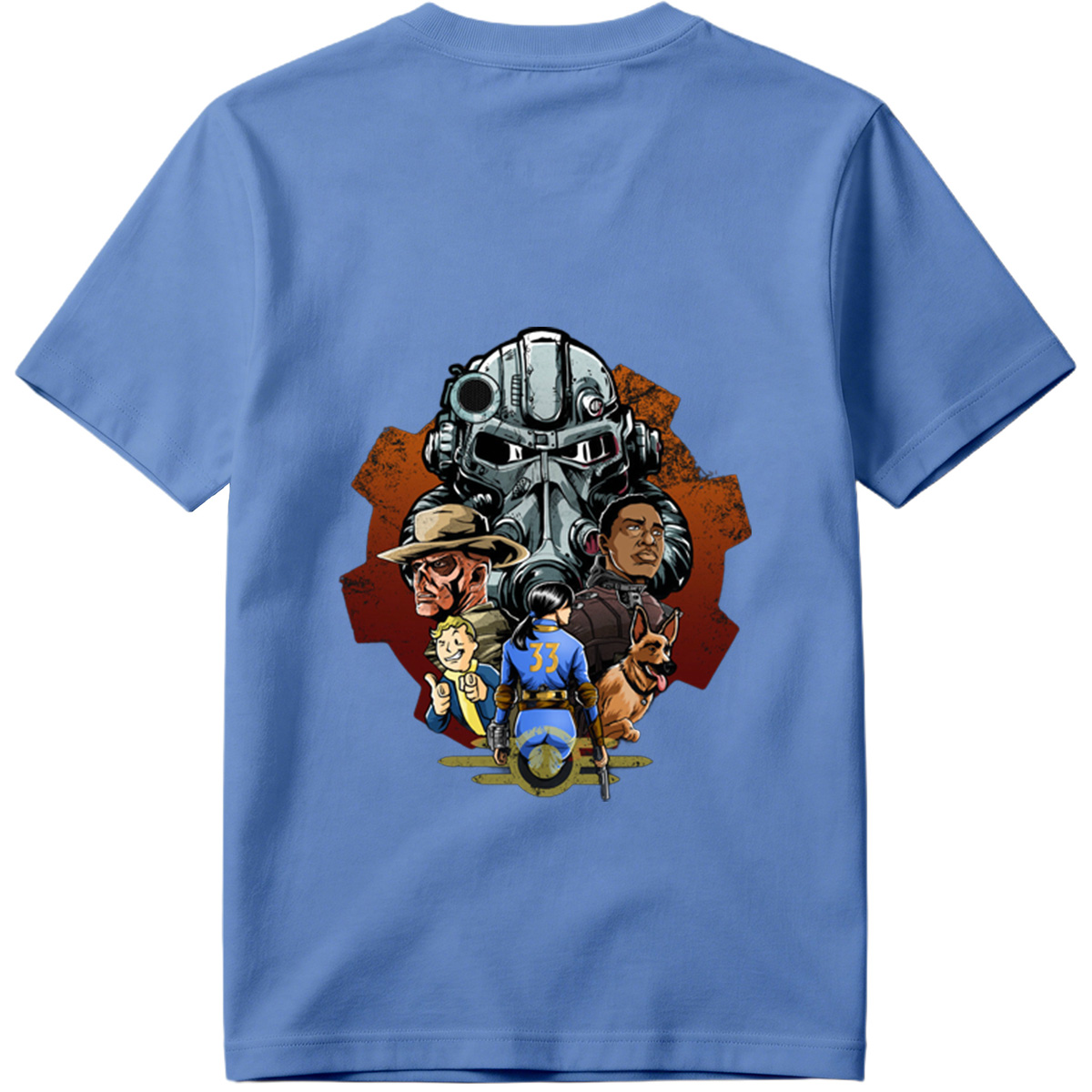 Fallout: Vault Boy, Vault Dweller, Dogmeat, and Brotherhood of Steel - Tee