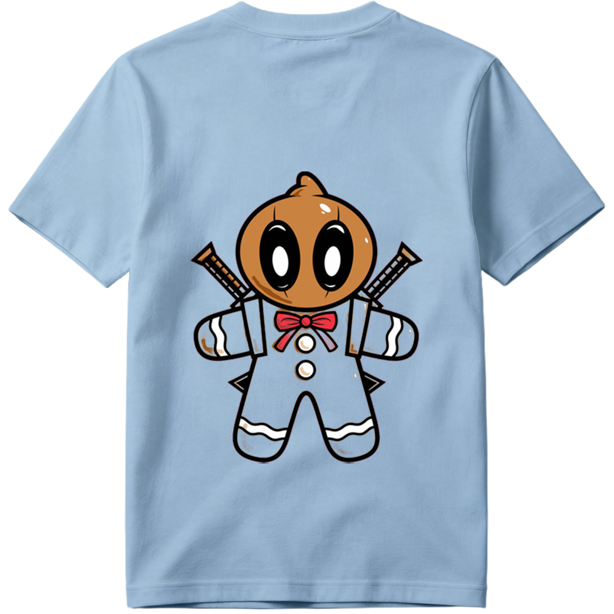 Gingerbread Ninja with Crossed Swords - Tee