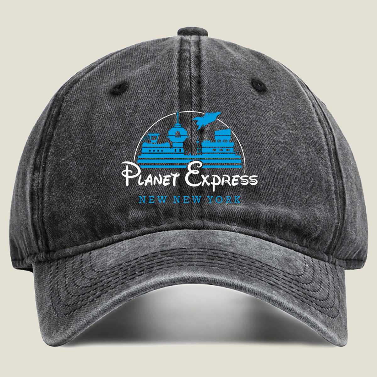 Planet Express: New New York - Washed Denim - Baseball Cap