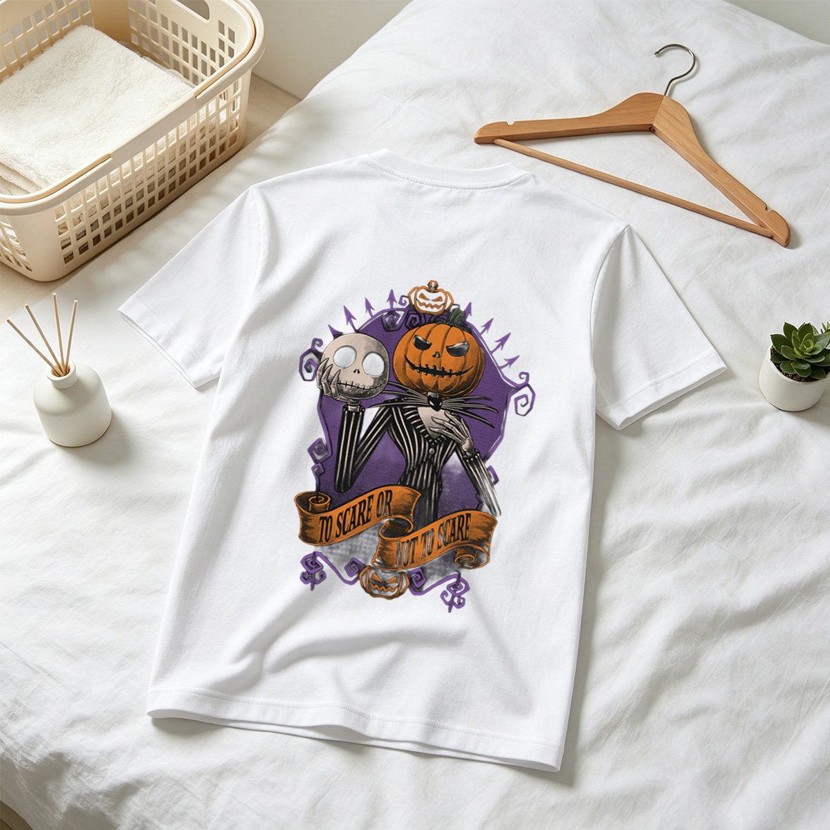 Jack Skellington and Pumpkin King: To Scare or Not to Scare - Tee