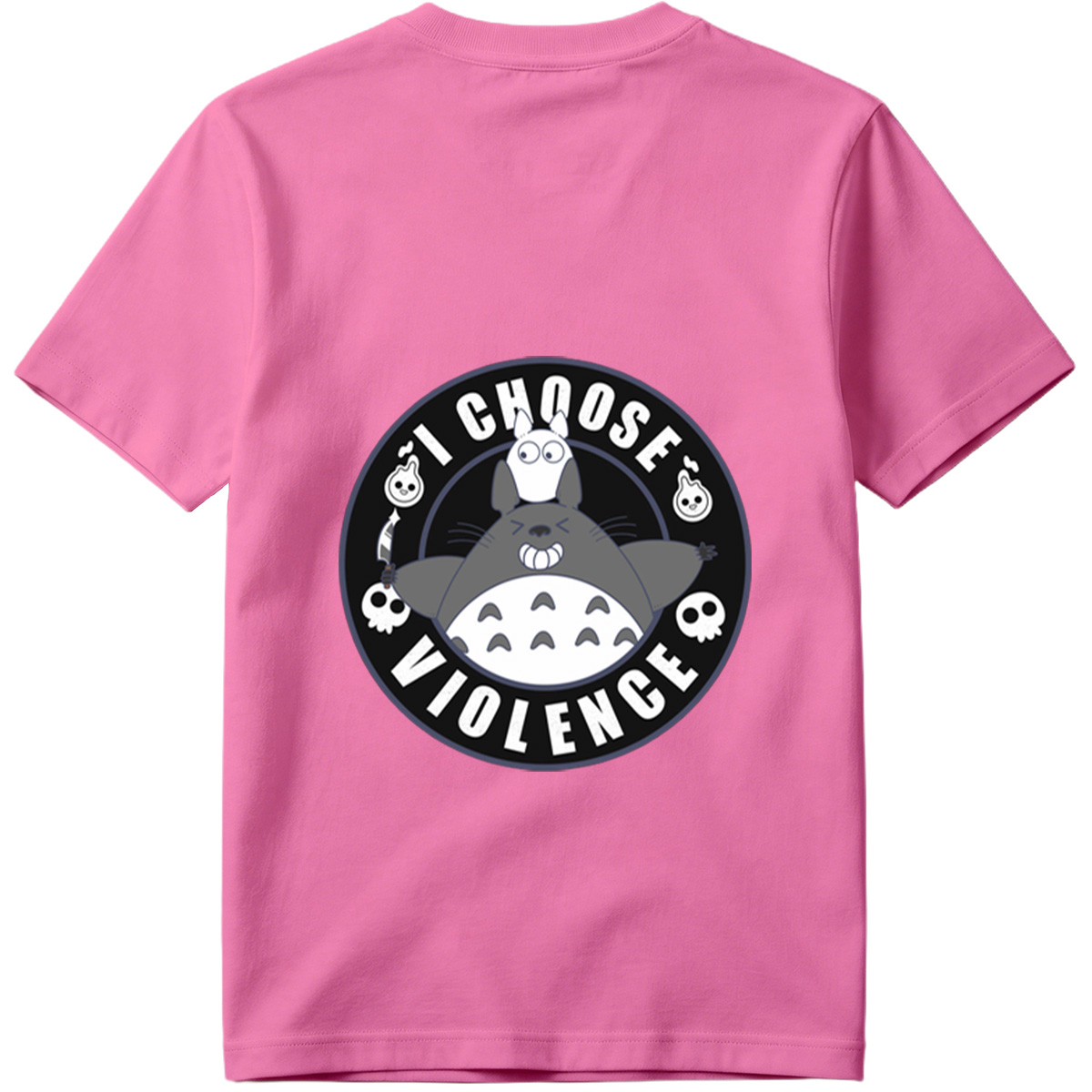 Totoro and Little Totoro - I Choose Violence - Tee