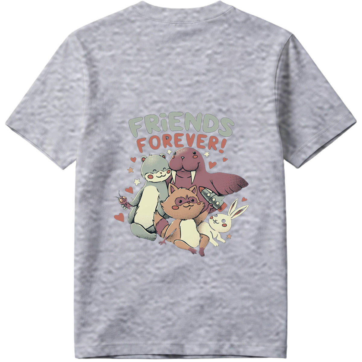 Friends Forever: Otter, Walrus, Cat, and Rabbit - Tee