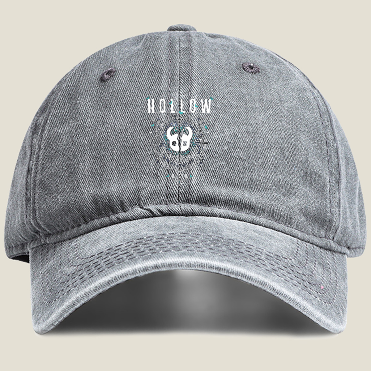 Hollow Knight: Hollow Death - Washed Denim - Baseball Cap
