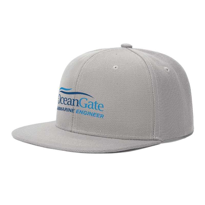 Flat Brim Baseball Cap OceanGate Submarine Engineer Logo Print Streetwear Underground Skate Style for Basketball Court Skate Park Urban Explorers and Street Culture Enthusiasts