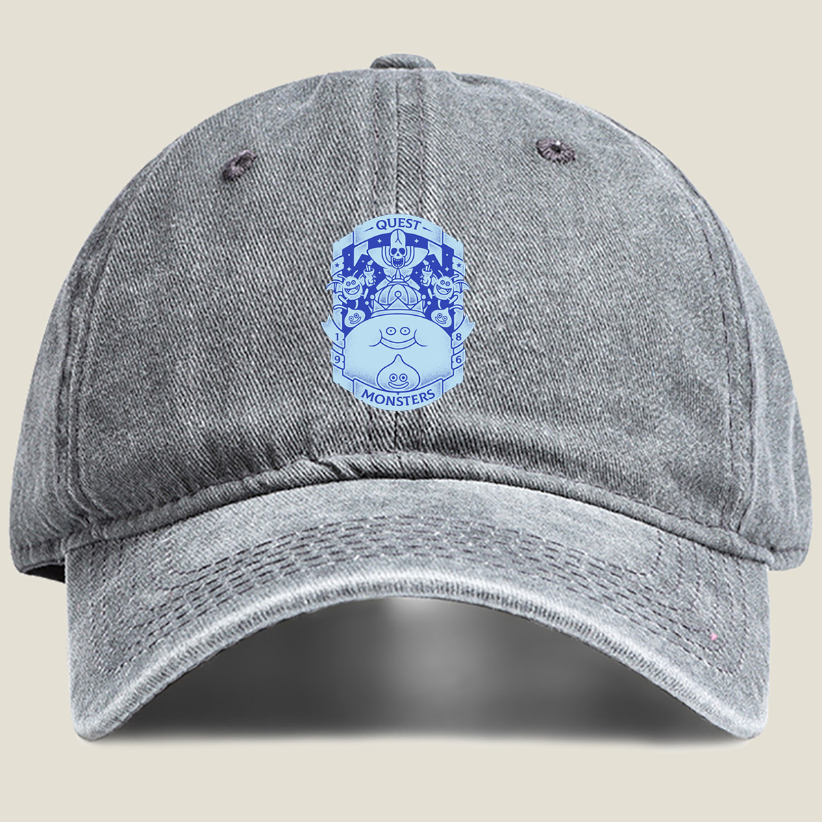 Quest Monsters: King Slime and Friends - Washed Denim - Baseball Cap