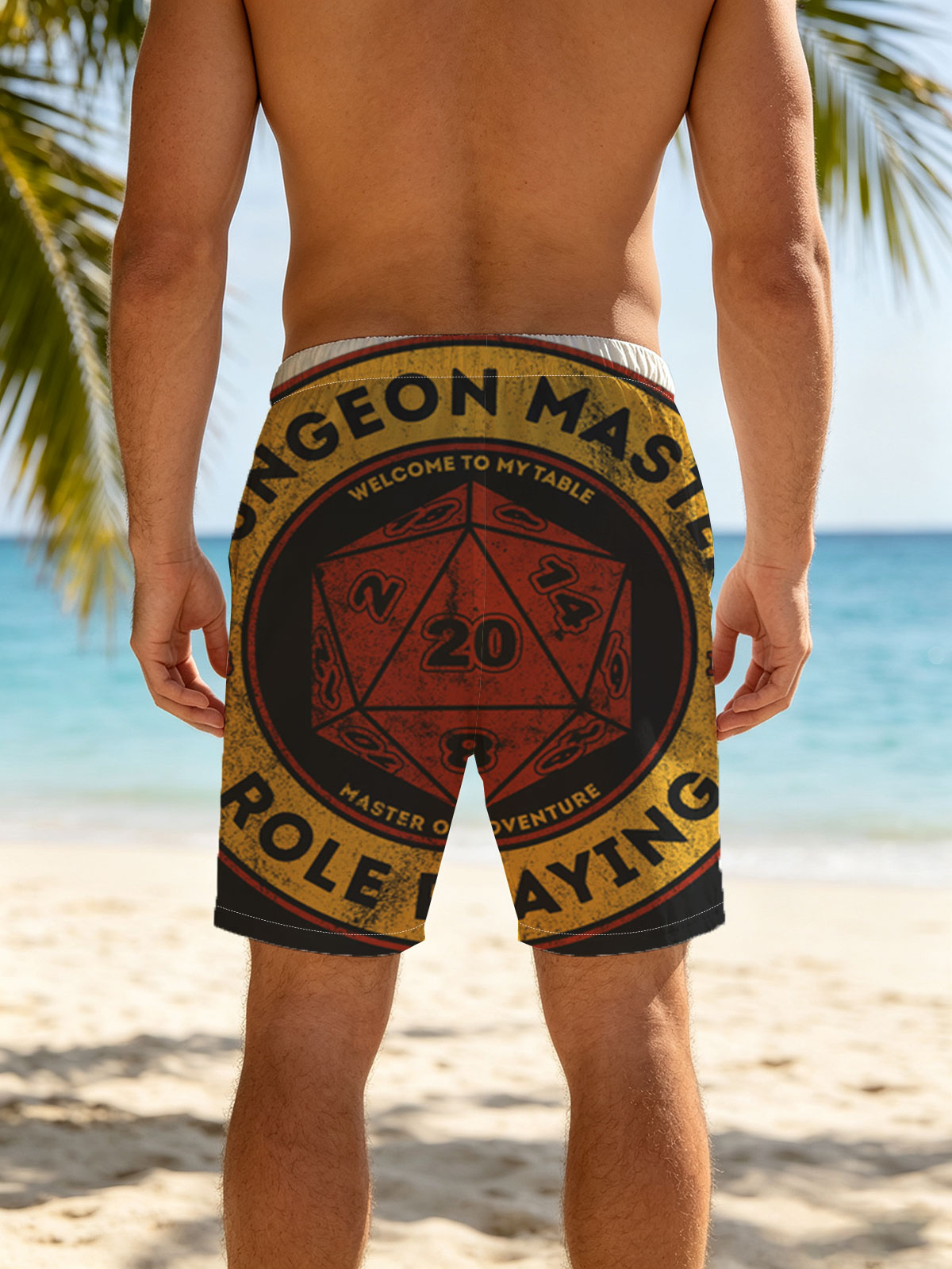 Dungeon Master Role Playing: Welcome to My Table, Master of Adventure (1974) -  Beach shorts