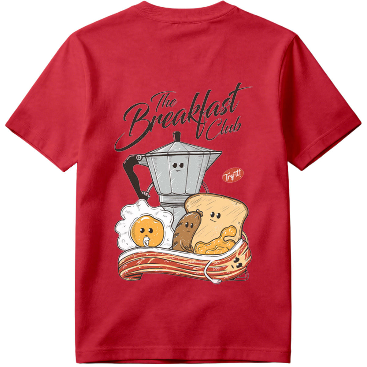 The Breakfast Club: Coffee Pot, Egg, Sausage, Toast, and Bacon - Tee