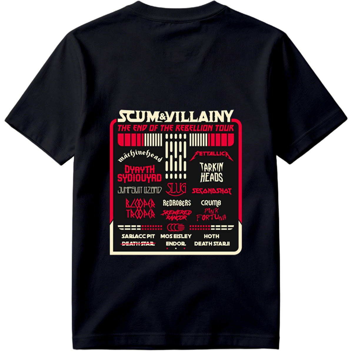 Scum & Villainy: The End of the Rebellion Tour – Star Wars Inspired Band Lineup - Tee