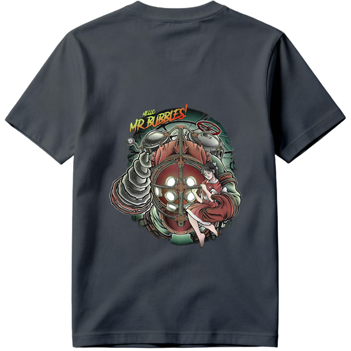 Hello Mr. Bubbles! - Steam Punk Submarine Adventure - Tee