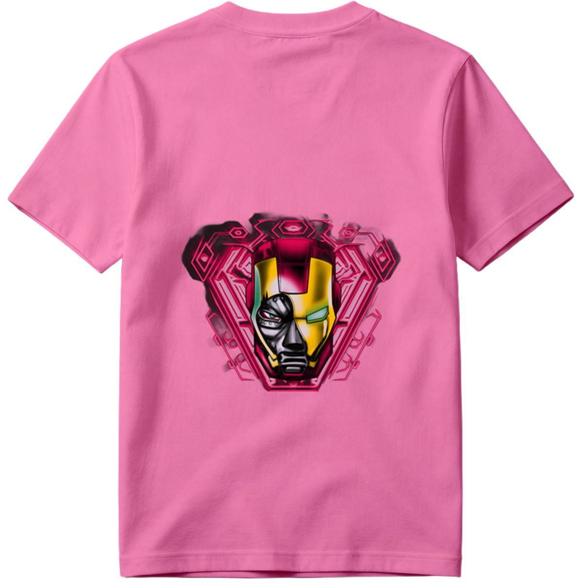 Iron Man and Black Panther Fusion Helmet Design - Tee
